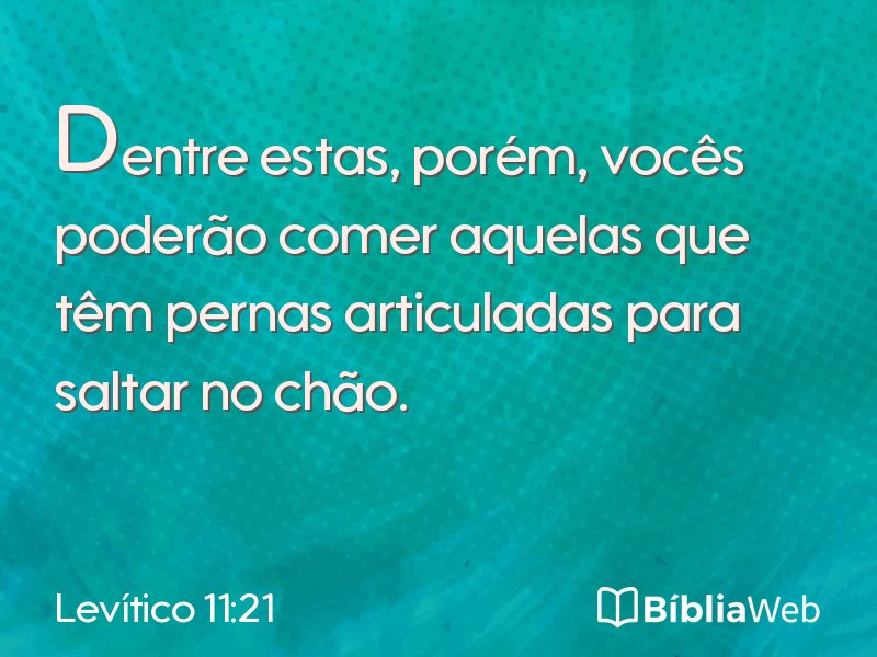 Levítico 11:21 em imagem para compartilhar