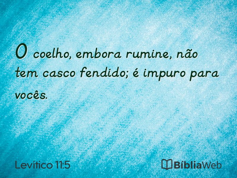 Levítico 11:5 em imagem para compartilhar
