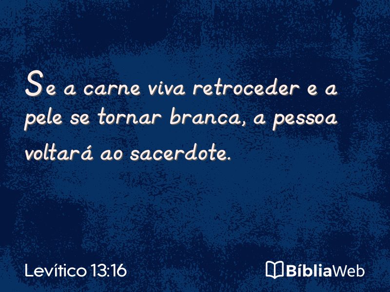 Levítico 13:16 em imagem para compartilhar