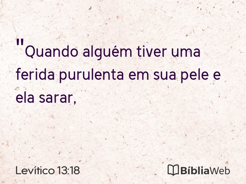Levítico 13:18 em imagem para compartilhar