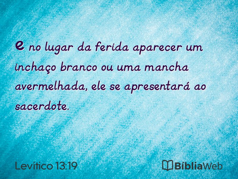 Levítico 13:19 em imagem para compartilhar