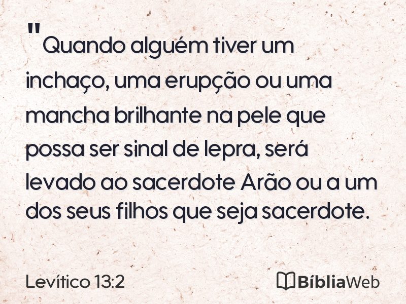 Levítico 13:2 em imagem para compartilhar