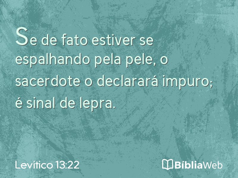 Levítico 13:22 em imagem para compartilhar