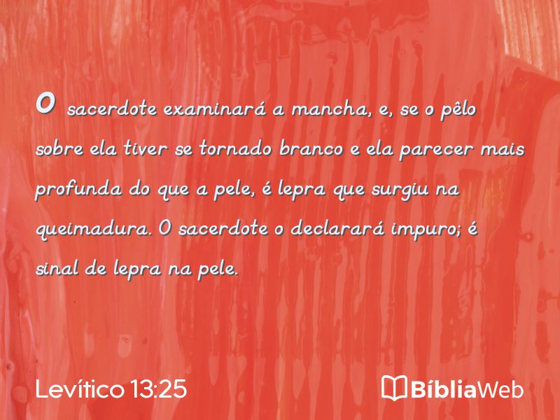 Levítico 13:25 em imagem para compartilhar