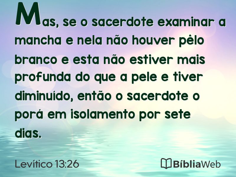 Levítico 13:26 em imagem para compartilhar