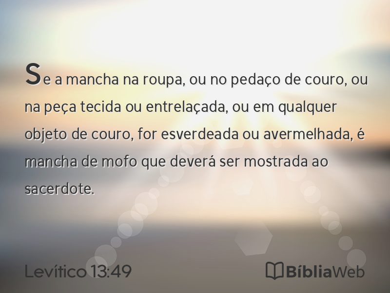 Levítico 13:49 em imagem para compartilhar