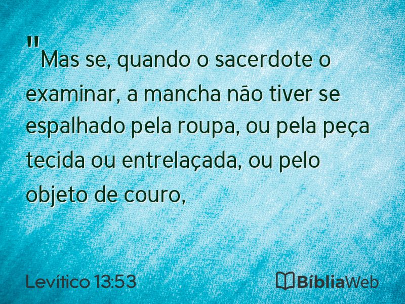 Levítico 13:53 em imagem para compartilhar