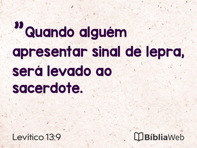 Levítico 13:9 em imagem para compartilhar