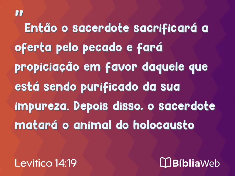 Levítico 14:19 em imagem para compartilhar
