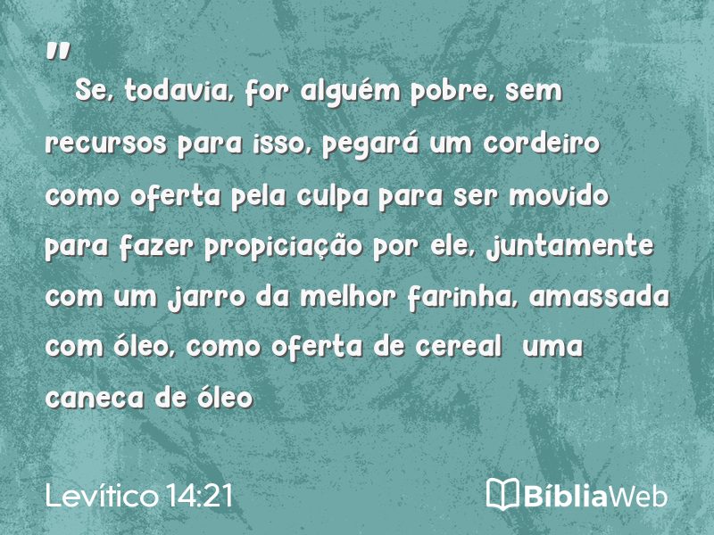 Levítico 14:21 em imagem para compartilhar
