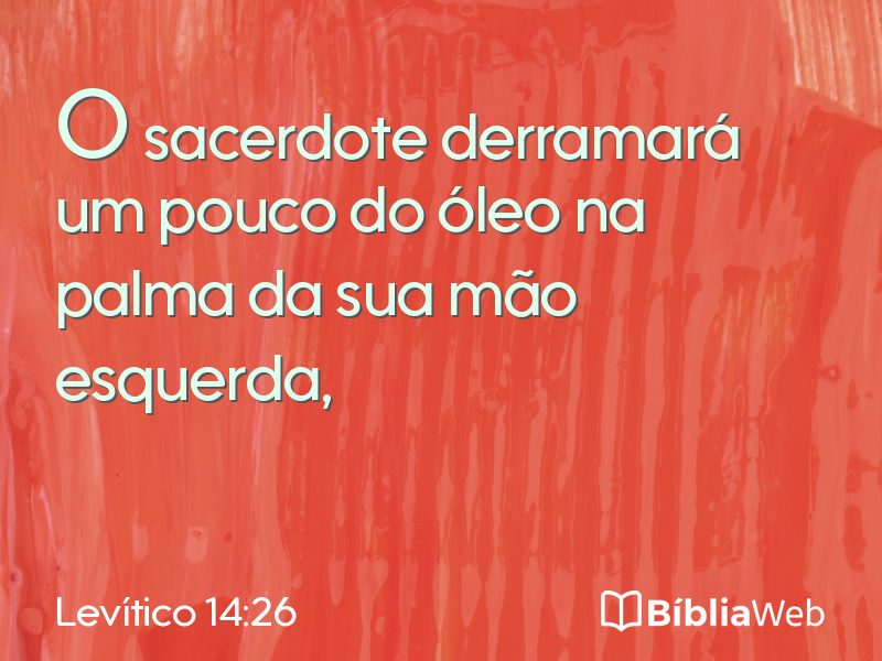 Levítico 14:26 em imagem para compartilhar