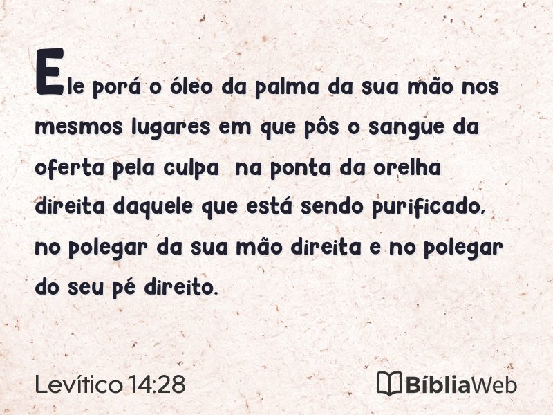 Levítico 14:28 em imagem para compartilhar