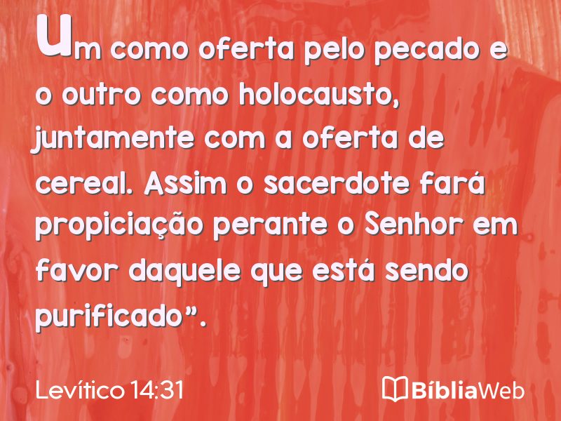 Levítico 14:31 em imagem para compartilhar