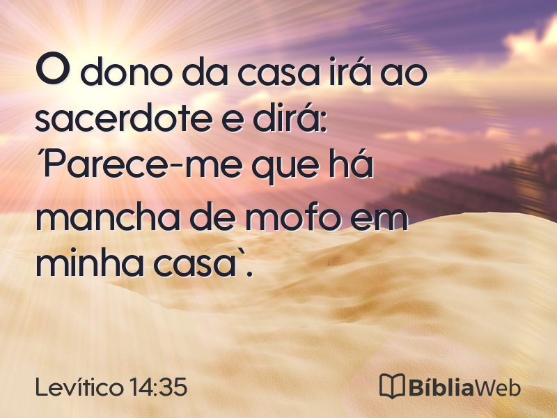 Levítico 14:35 em imagem para compartilhar