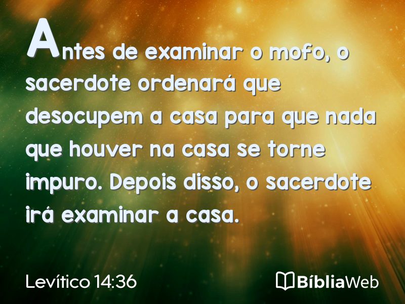 Levítico 14:36 em imagem para compartilhar