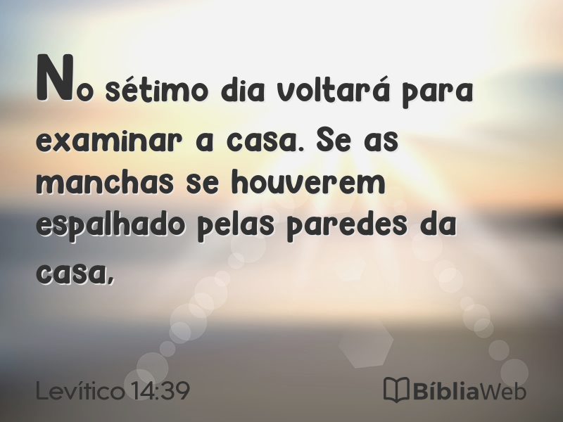 Levítico 14:39 em imagem para compartilhar