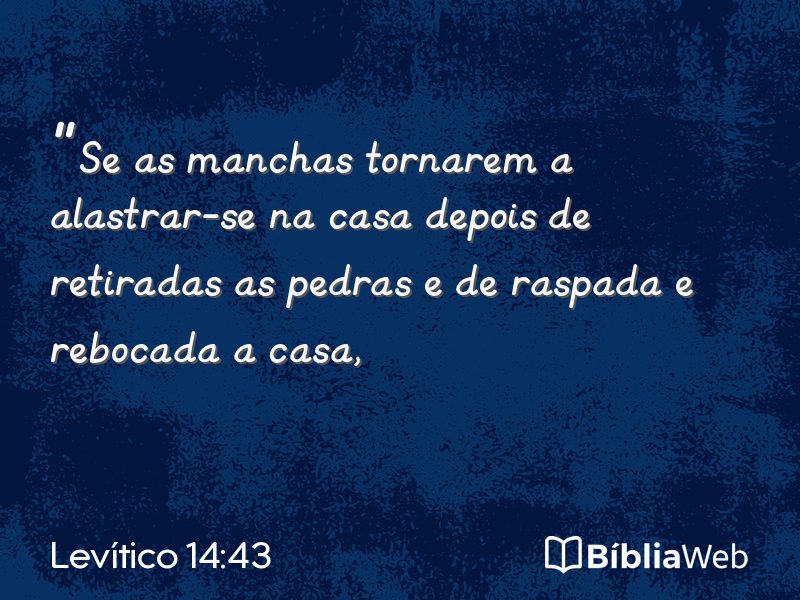 Levítico 14:43 em imagem para compartilhar