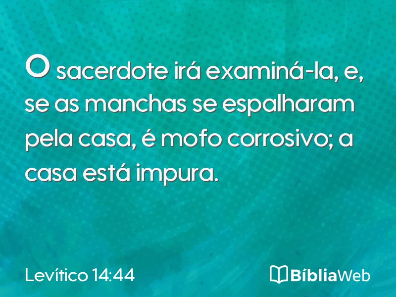 Levítico 14:44 em imagem para compartilhar