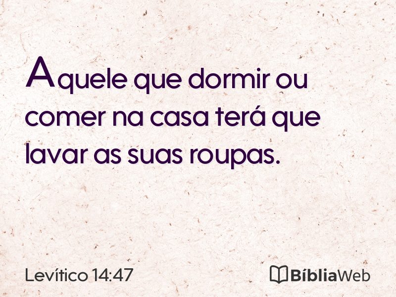 Levítico 14:47 em imagem para compartilhar