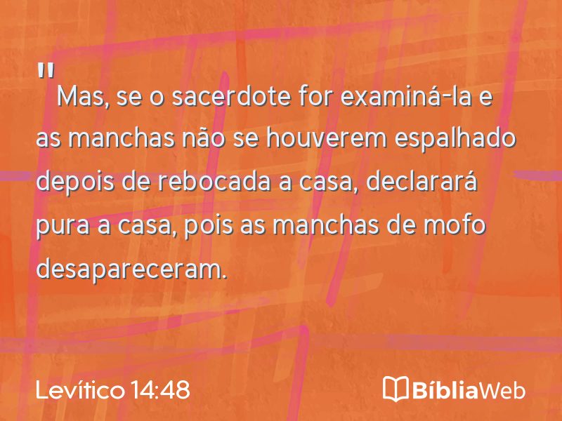 Levítico 14:48 em imagem para compartilhar