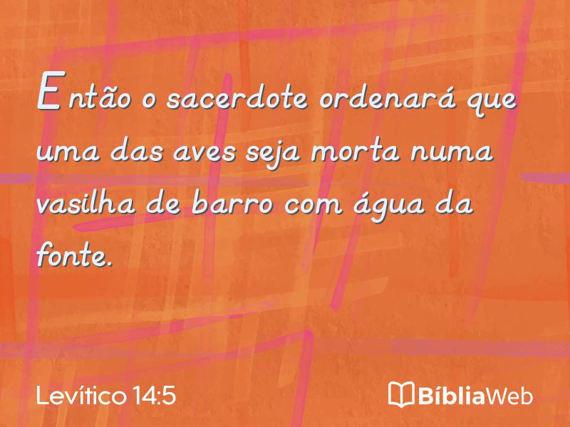 Levítico 14:5 em imagem para compartilhar