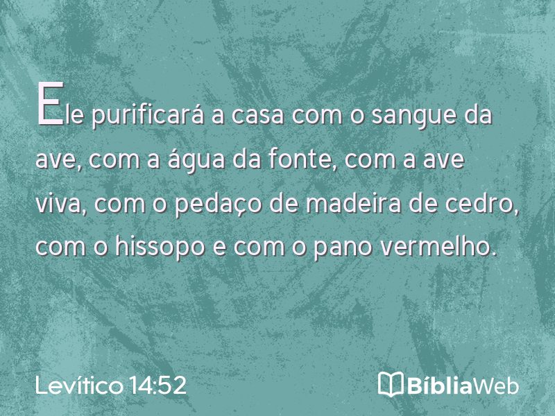 Levítico 14:52 em imagem para compartilhar