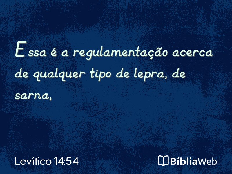 Levítico 14:54 em imagem para compartilhar
