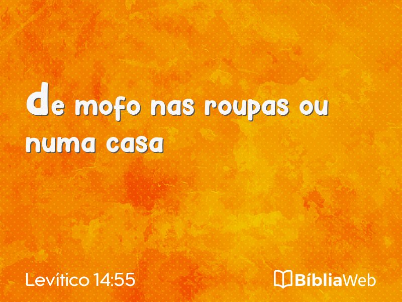 Levítico 14:55 em imagem para compartilhar