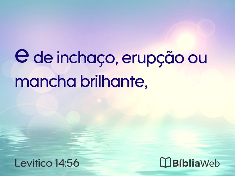 Levítico 14:56 em imagem para compartilhar