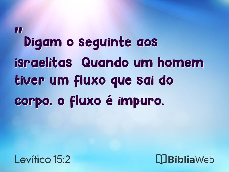 Levítico 15:2 em imagem para compartilhar