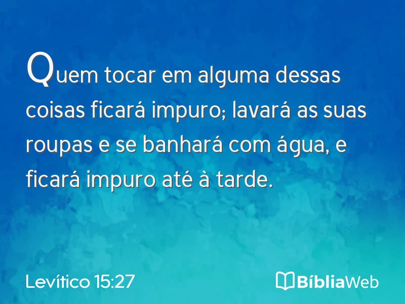 Levítico 15:27 em imagem para compartilhar
