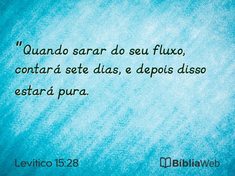 Levítico 15:28 em imagem para compartilhar