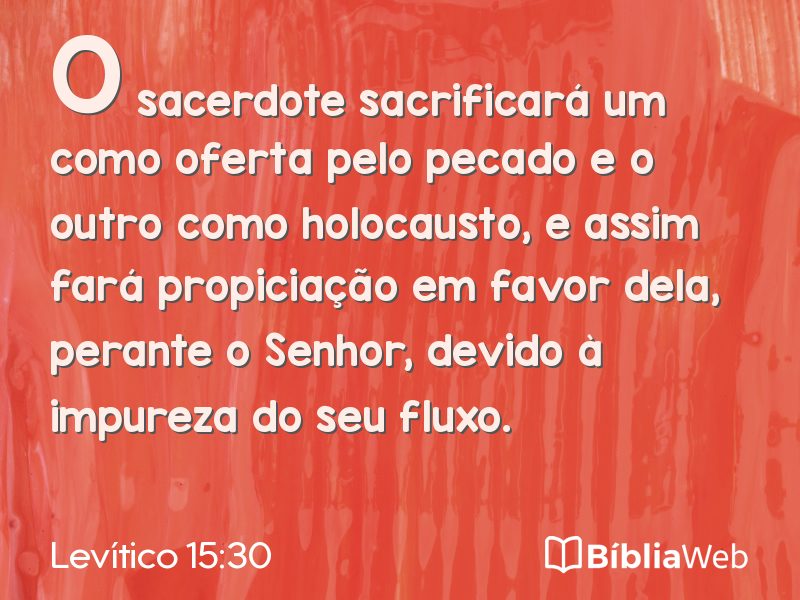 Levítico 15:30 em imagem para compartilhar