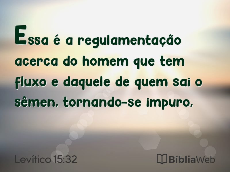 Levítico 15:32 em imagem para compartilhar
