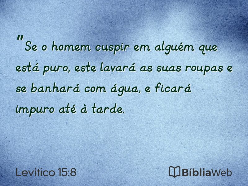 Levítico 15:8 em imagem para compartilhar