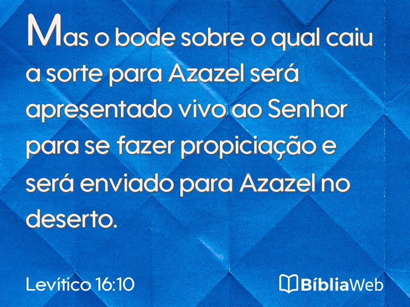 Levítico 16:10 em imagem para compartilhar