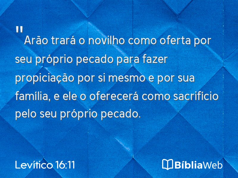 Levítico 16:11 em imagem para compartilhar
