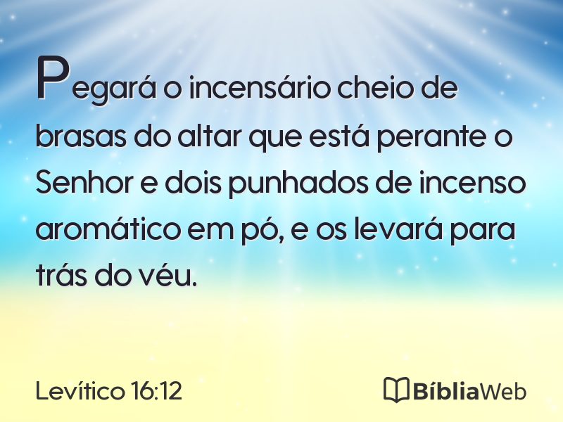 Levítico 16:12 em imagem para compartilhar