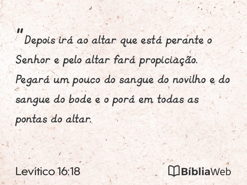 Levítico 16:18 em imagem para compartilhar