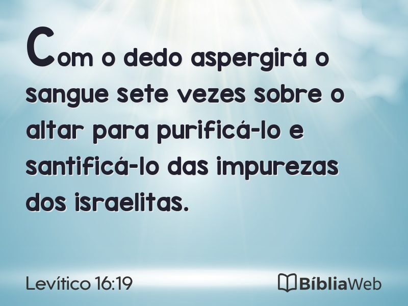 Levítico 16:19 em imagem para compartilhar