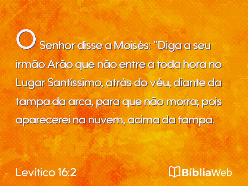 Levítico 16:2 em imagem para compartilhar