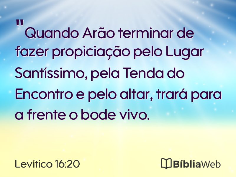Levítico 16:20 em imagem para compartilhar
