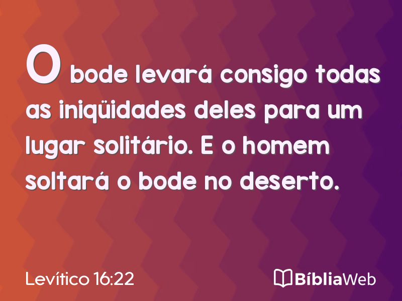 Levítico 16:22 em imagem para compartilhar
