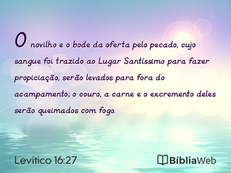 Levítico 16:27 em imagem para compartilhar
