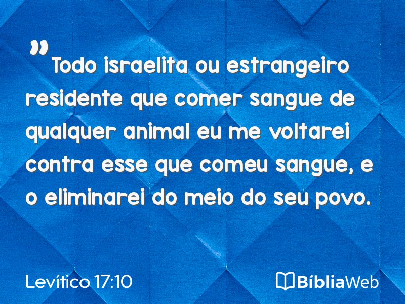 Levítico 17:10 em imagem para compartilhar