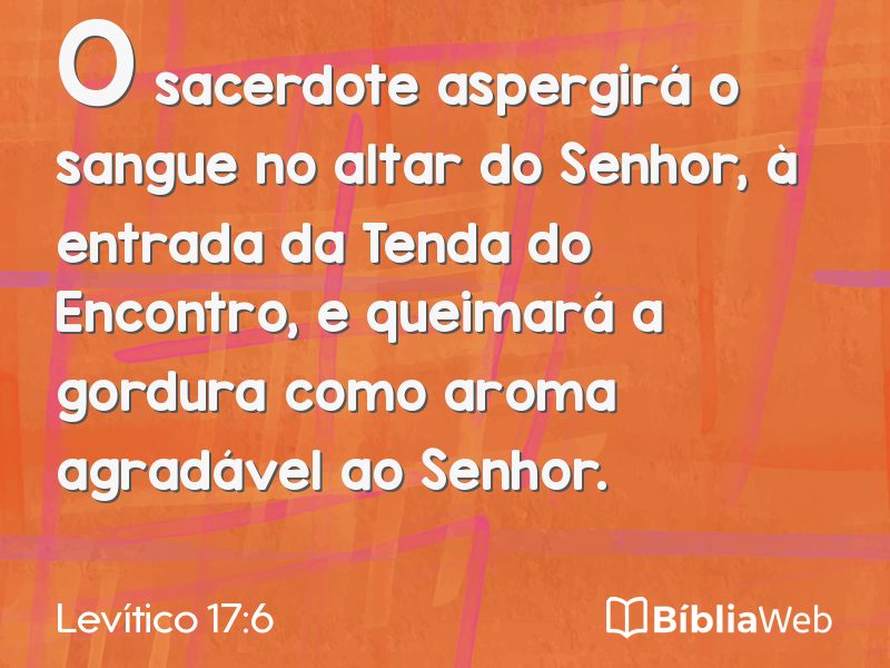 Levítico 17:6 em imagem para compartilhar