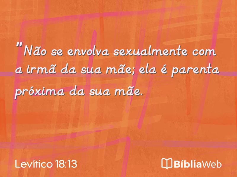 Levítico 18:13 em imagem para compartilhar