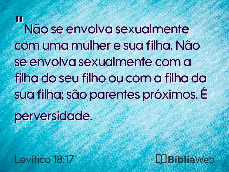 Levítico 18:17 em imagem para compartilhar