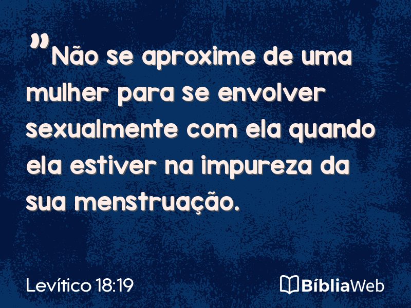 Levítico 18:19 em imagem para compartilhar