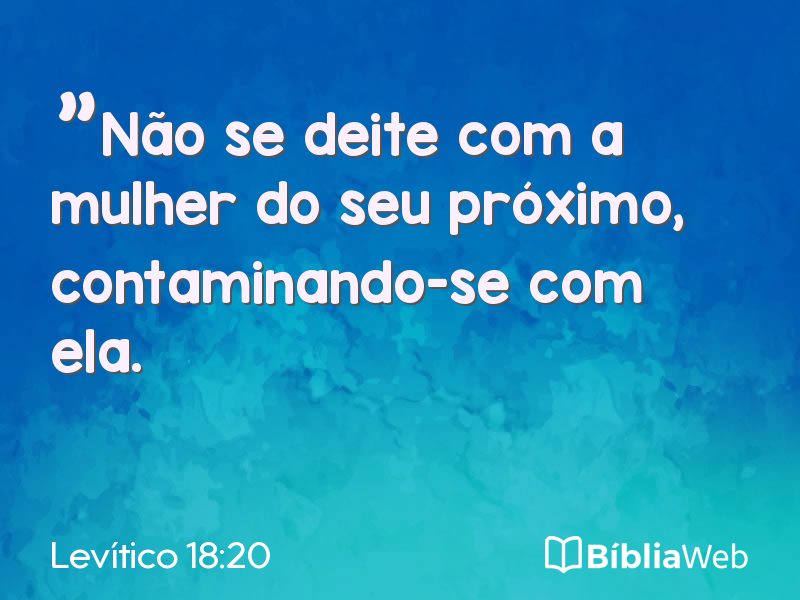 Levítico 18:20 em imagem para compartilhar